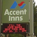Accent Inn Victoria Hotel sign