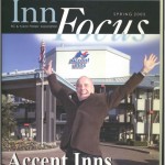 Terry farmer jumps for joy - Victoria hotel chain, Accent Inns Celebrates 25 years in business